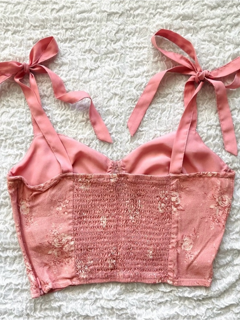 Forever 21 Pink Floral Top Size S - Picture 7 of 8